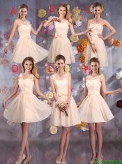 Pretty Scoop Junior Dresses with Bowknot and Appliques