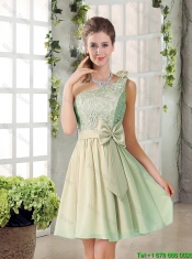 Short A Line One Shoulder Lace 2016 Summer Prom Dresses