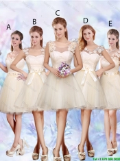 Suitable Straps Appliques and Belt Junior Dresses with Lace Up