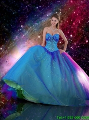 Romantic Ball Gown Sweetheart Beaded Detachable Quinceanera Dresses in Multi Color