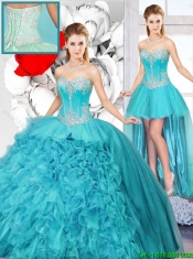 Best Selling Sweetheart Detachable Quinceanera Gowns with Beading