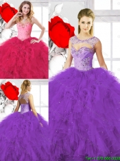 Classical Beading Ball Gown Quinceanera Gowns with Sweetheart