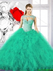 Exclusive Sweetheart Quinceanera Gowns with Beading and Ruffles