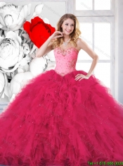 Exclusive Sweetheart Quinceanera Gowns with Beading and Ruffles