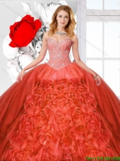 Latest Detachable Quinceanera Dresses with Beading and Ruffles