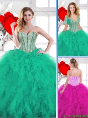 New Arrivals Beading and Ruffles Quinceanera Gowns