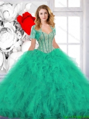 New Arrivals Beading and Ruffles Quinceanera Gowns