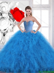 Perfect 2016 Ball Gown Quinceanera Dresses with Ruffles