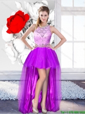 Perfect Beaded and Ruffles Detachable Quinceanera Dresses with Scoop