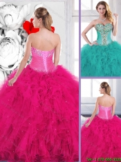 Popular Beading Quinceanera Dresses with Ruffles for 2016