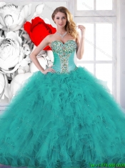 Popular Beading Quinceanera Dresses with Ruffles for 2016