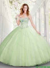 2016 Elegant Beading Sweetheart Quinceanera Dresses