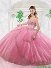 Beautiful Sweetheart Tulle Quinceanera Dresses with Beading
