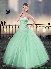 Cheap Beading Sweetheart Quinceanera Gowns for 2016