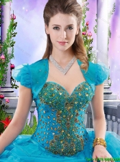 Classical Sweetheart Beading Quinceanera Gowns with Court Train