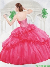 Elegant Ball Gown Sweet 16 Dresses with Beading and Ruffles