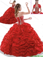 Elegant Beading and Pick Ups Quinceanera Dresses in Navy Blue 243.21
