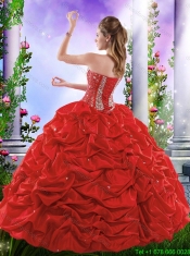 Elegant Beading and Pick Ups Quinceanera Dresses in Navy Blue 243.21