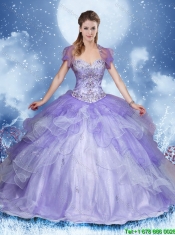 Elegant Beading Quinceanera Dresses with Sweetheart in Lavender