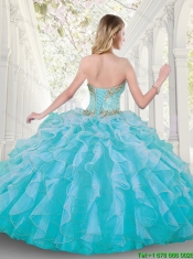 Elegant Sweetheart Quinceanera Dresses with Ruffles and Beading