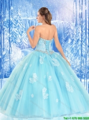 Exclusive Appliques Sweetheart Quinceanera Dresses with Beading