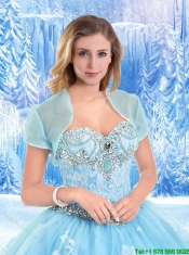 Exclusive Appliques Sweetheart Quinceanera Dresses with Beading