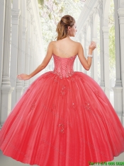 Exclusive Sweetheart Appliques and Beading Quinceanera Dresses