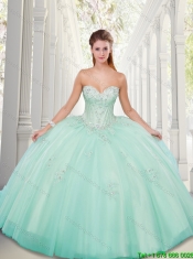 Exclusive Sweetheart Appliques and Beading Quinceanera Dresses