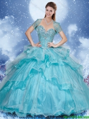 Fashionable Sweetheart Quinceanera Dresses with Beading and Ruffles