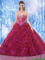 Gorgeous Ball Gown Quinceanera Dresses with Rolling Flowers