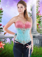 Gorgeous Beaded Brush Train Sweet 16 Dresses in Multi Color
