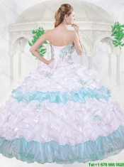 Hot Sale Beading Quinceanera Dresses with Appliques and Ruffles