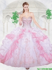 Hot Sale Beading Quinceanera Dresses with Appliques and Ruffles