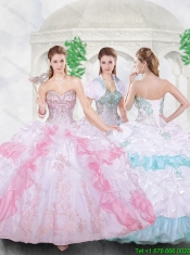 Hot Sale Beading Quinceanera Dresses with Appliques and Ruffles