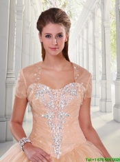 Inexpensive Ball Gown Beading Quinceanera Gowns