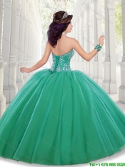 Inexpensive Ball Gown Sweet 16 Dresses with Beading for 2016