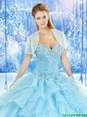 Latest Sweetheart Quinceanera Dresses with Ruffled Layers