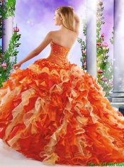 Luxurious Multi Color Sweet 16 Dresses with Bowknot and Ruffles