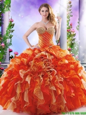 Luxurious Multi Color Sweet 16 Dresses with Bowknot and Ruffles
