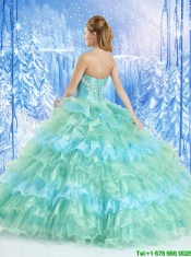 Luxurious Ruffled Layers Sweet 16 Dresses in Multi Color