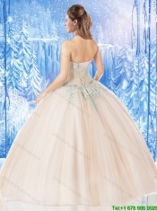 New Style Ball Gown Appliques and Beading Quinceanera Dresses