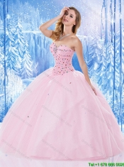 Perfect Baby Pink Quinceanera Dresses with Beading