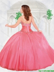 Perfect Puffy Beading Quinceanera Gowns with Sweetheart