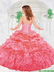 Perfect Puffy Beading Quinceanera Gowns with Sweetheart