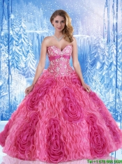Perfect Rolling Flowers Quinceanera Gowns in Multi Color