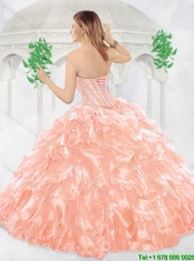 Popular Beading and Ruffles Quinceanera Gowns with Sweetheart