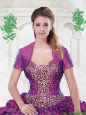 Popular Strapless Beading Sweet 16 Dresses with Ruffled Layers