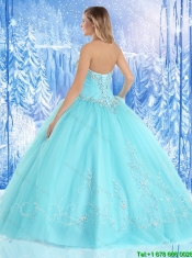 Popular Sweetheart 2016 Spring Quinceanera Dresses with Appliques