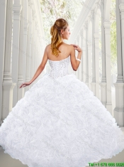 Pretty Sweetheart Quinceanera Gowns with Beading and Ruffles