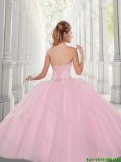 Simple Ball Gown Sweetheart Quinceanera Gowns with Beading